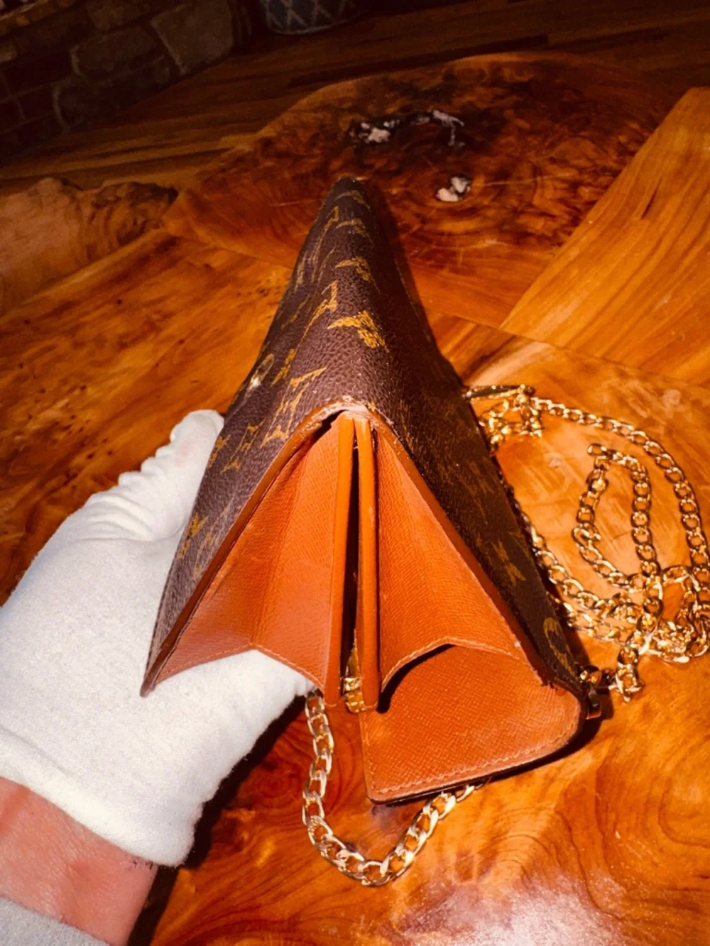 Louis Vuitton, beautiful vintage Sarah, long wallet, monogram, brown converted - Picture 8 of 14